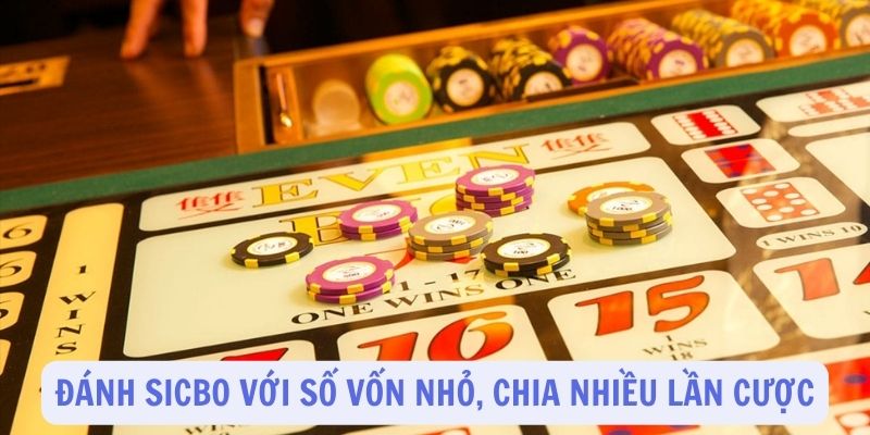 Nên đánh Thái Sicbo với số vốn nhỏ, chia nhiều lần cược